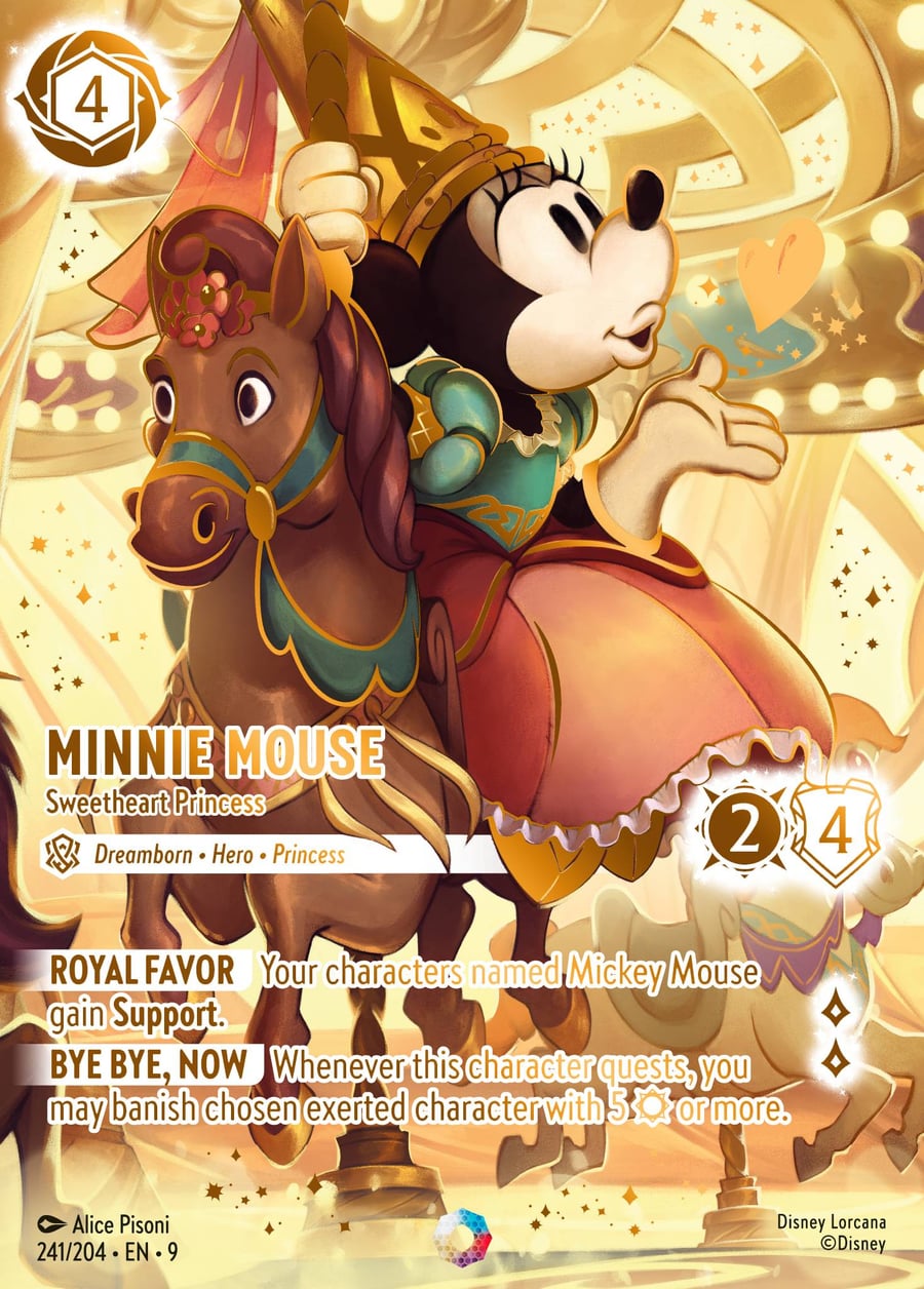 Minnie Mouse - Sweetheart Princess card art