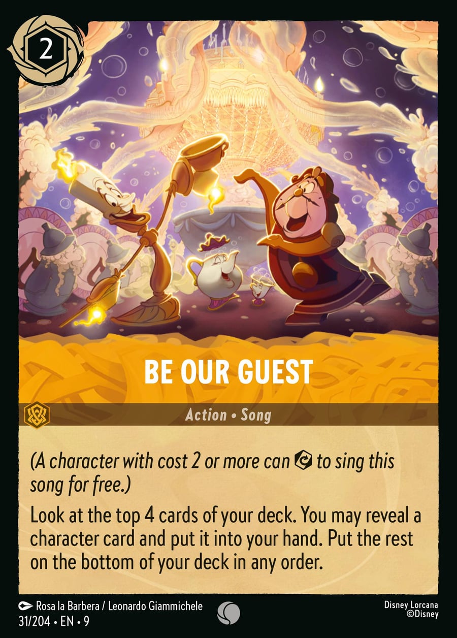 Be Our Guest card art