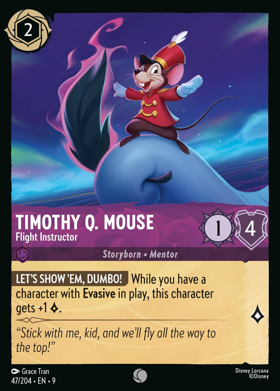 Timothy Q. Mouse - Flight Instructor card art