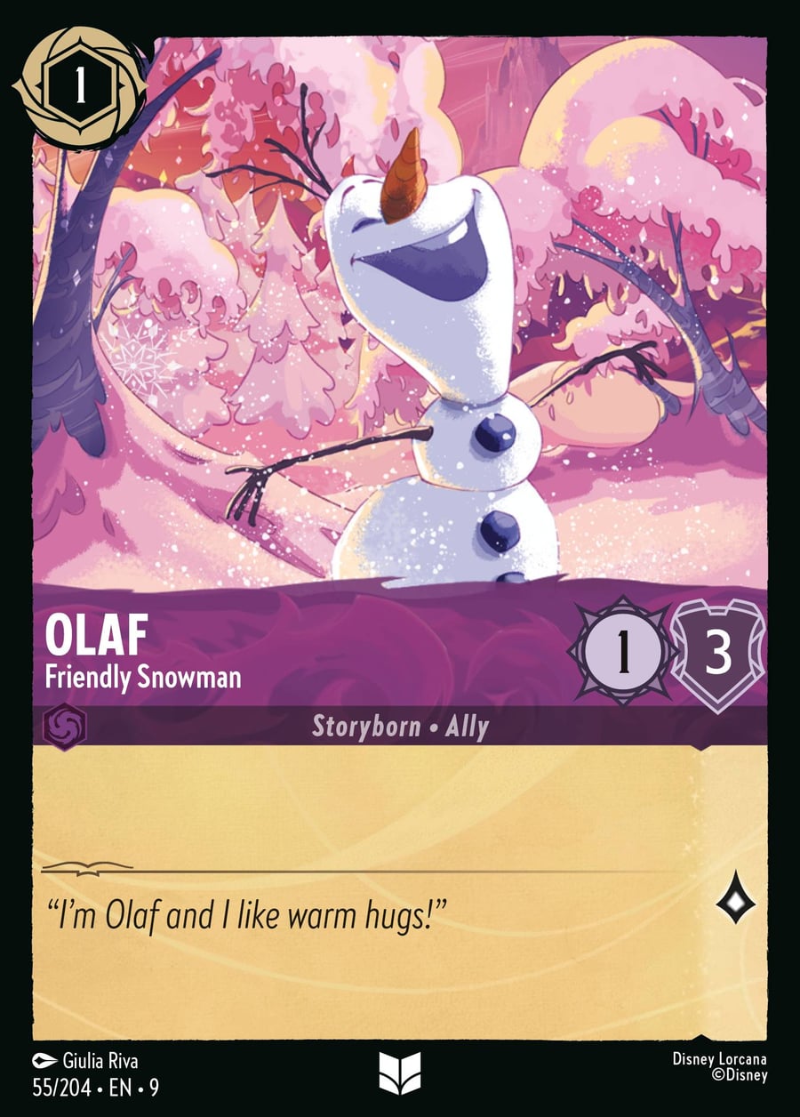 Olaf - Friendly Snowman card art