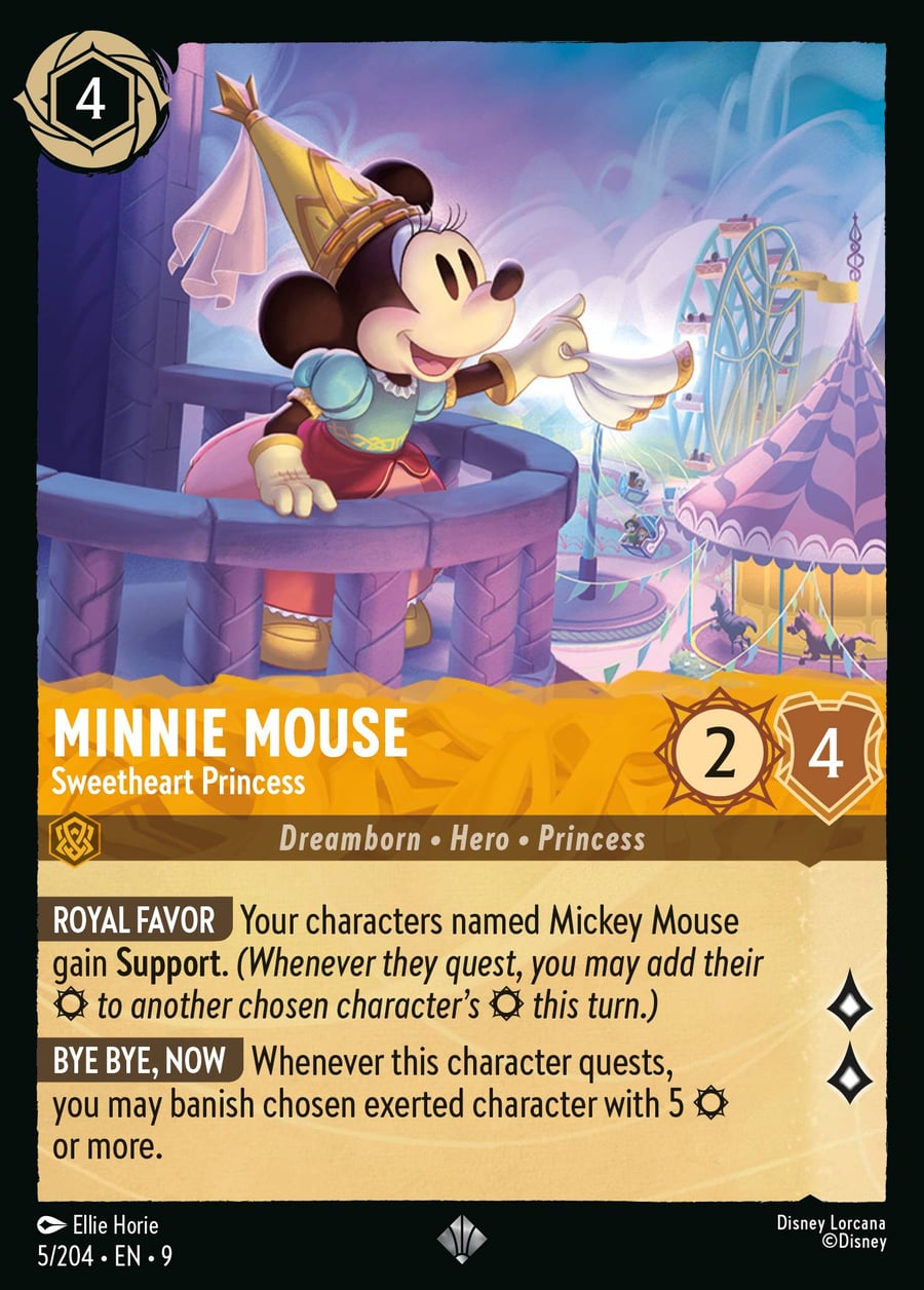 Minnie Mouse - Sweetheart Princess card art