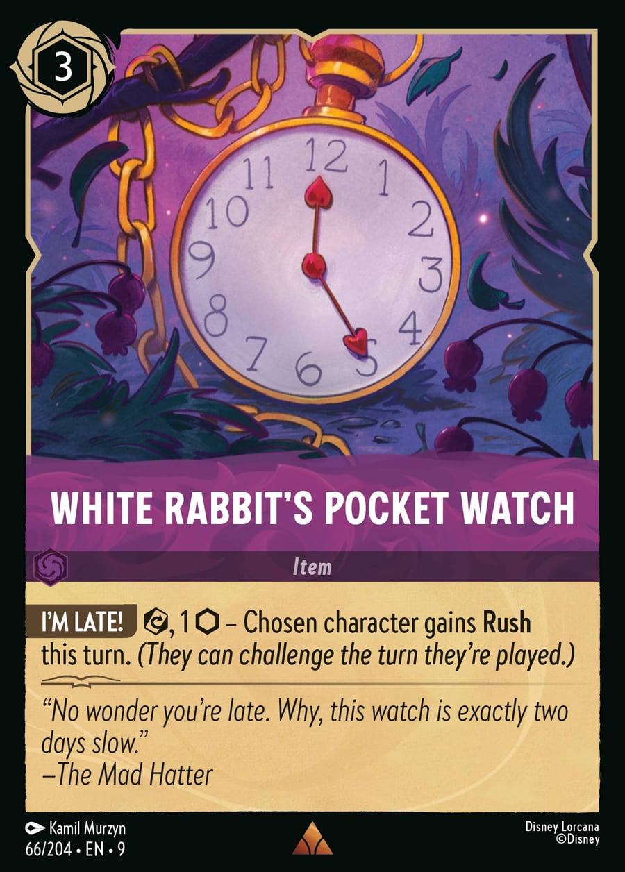 White Rabbit’s Pocket Watch card art