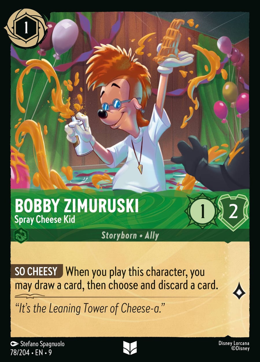 Bobby Zimuruski - Spray Cheese Kid card art