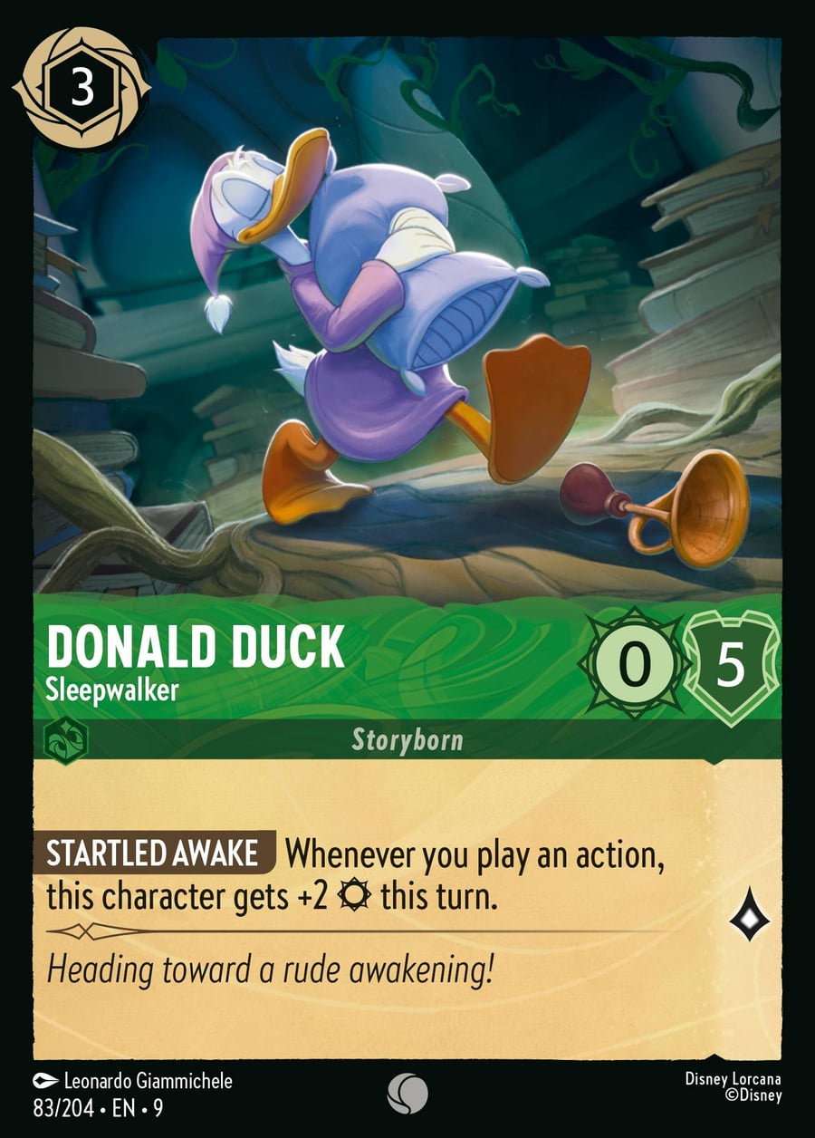 Donald Duck - Sleepwalker card art