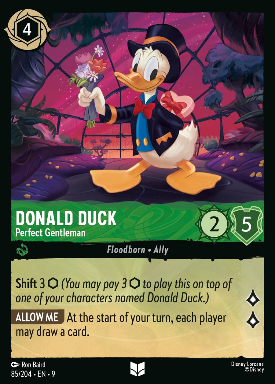 Donald Duck - Perfect Gentleman card art