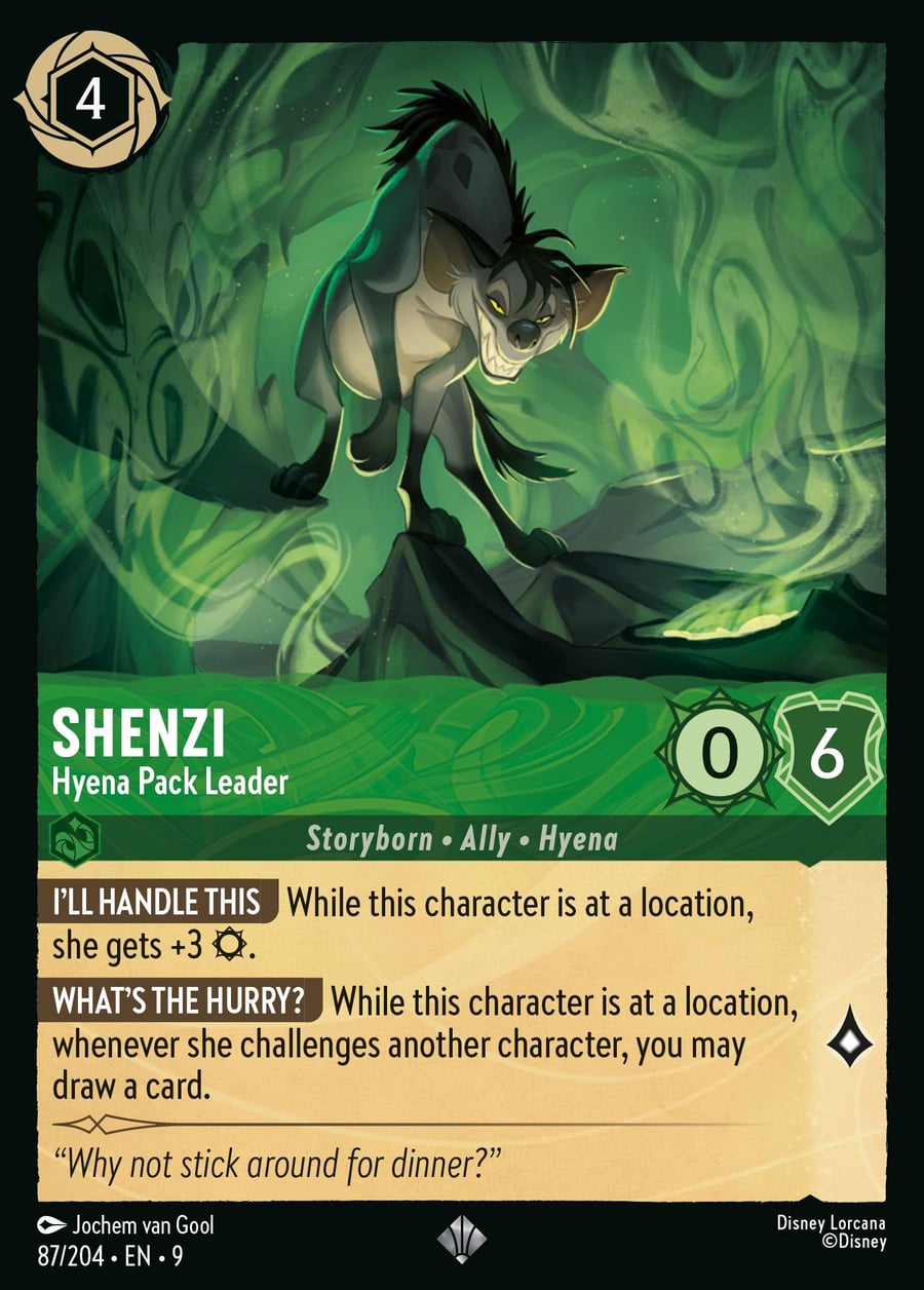 Shenzi - Hyena Pack Leader card art
