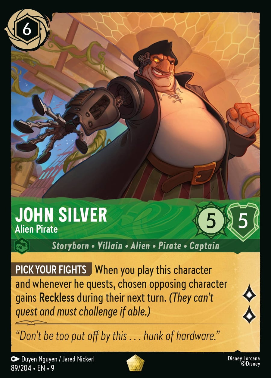 John Silver - Alien Pirate card art