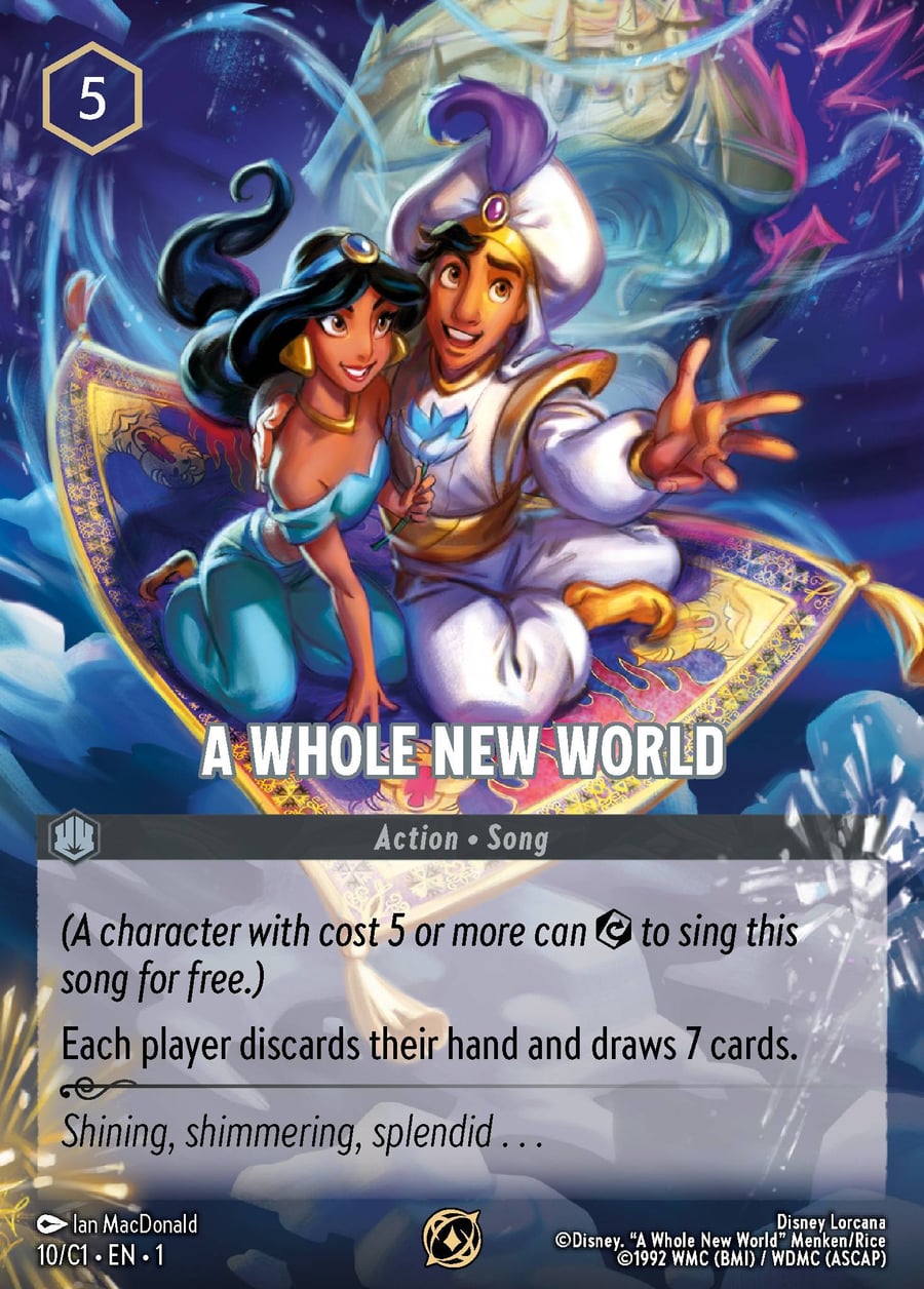 A Whole New World card art