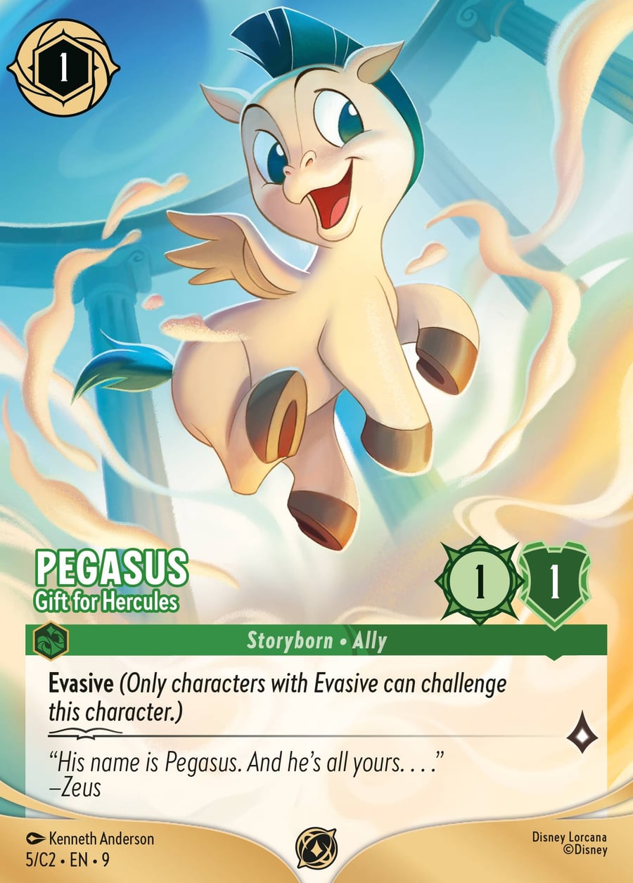 Pegasus - Gift for Hercules card art