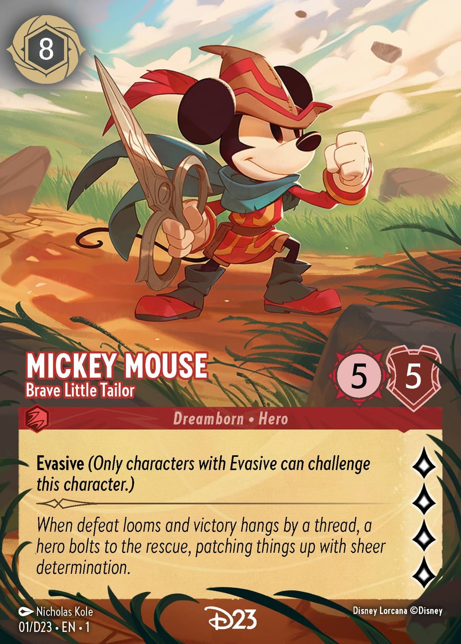 Mickey Mouse - Brave Little Tailor card art