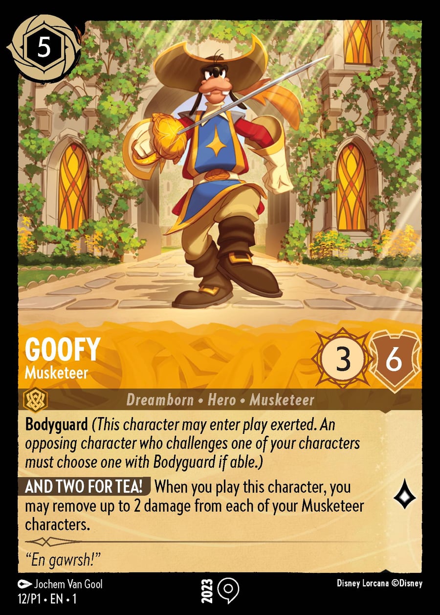 Goofy - Musketeer card art