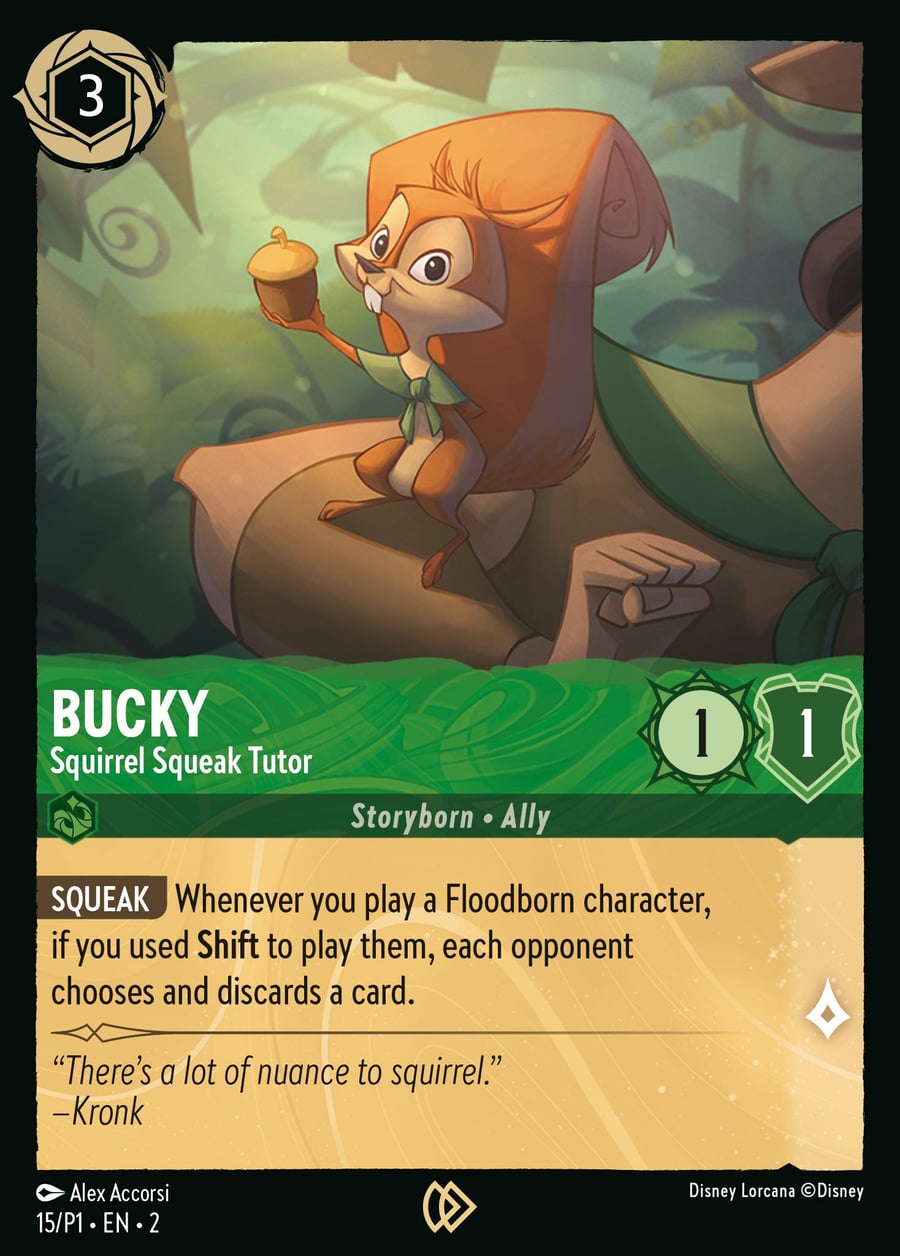 Bucky - Squirrel Squeak Tutor card art