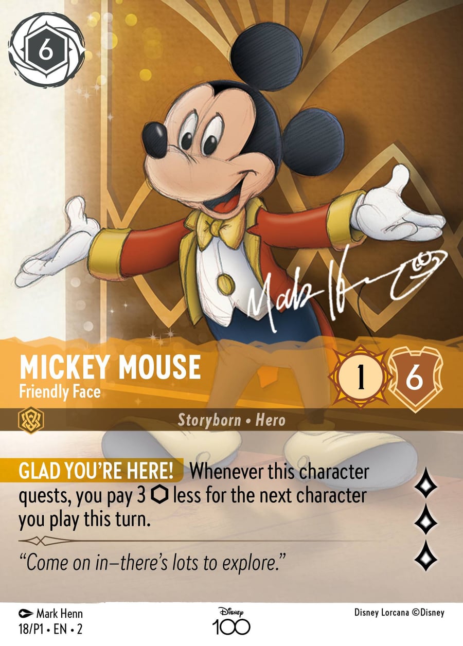 Mickey Mouse - Friendly Face card art