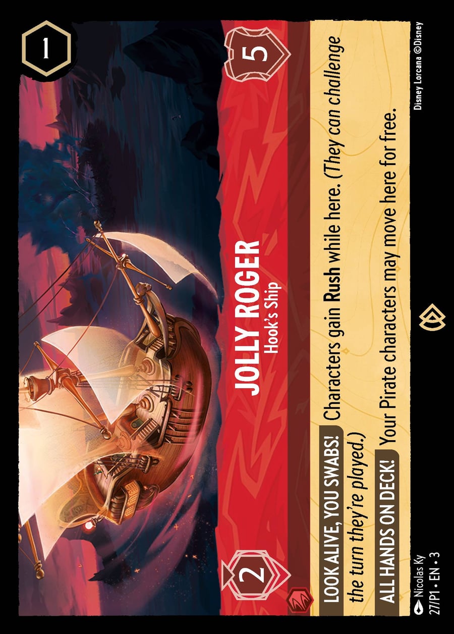 Jolly Roger - Hook's Ship card art
