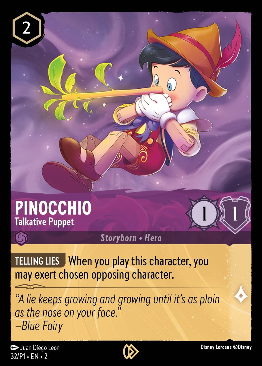 Pinocchio - Talkative Puppet card art
