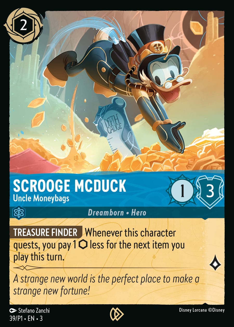 Scrooge McDuck - Uncle Moneybags card art