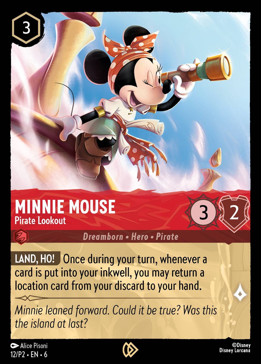 Minnie Mouse - Pirate Lookout card art