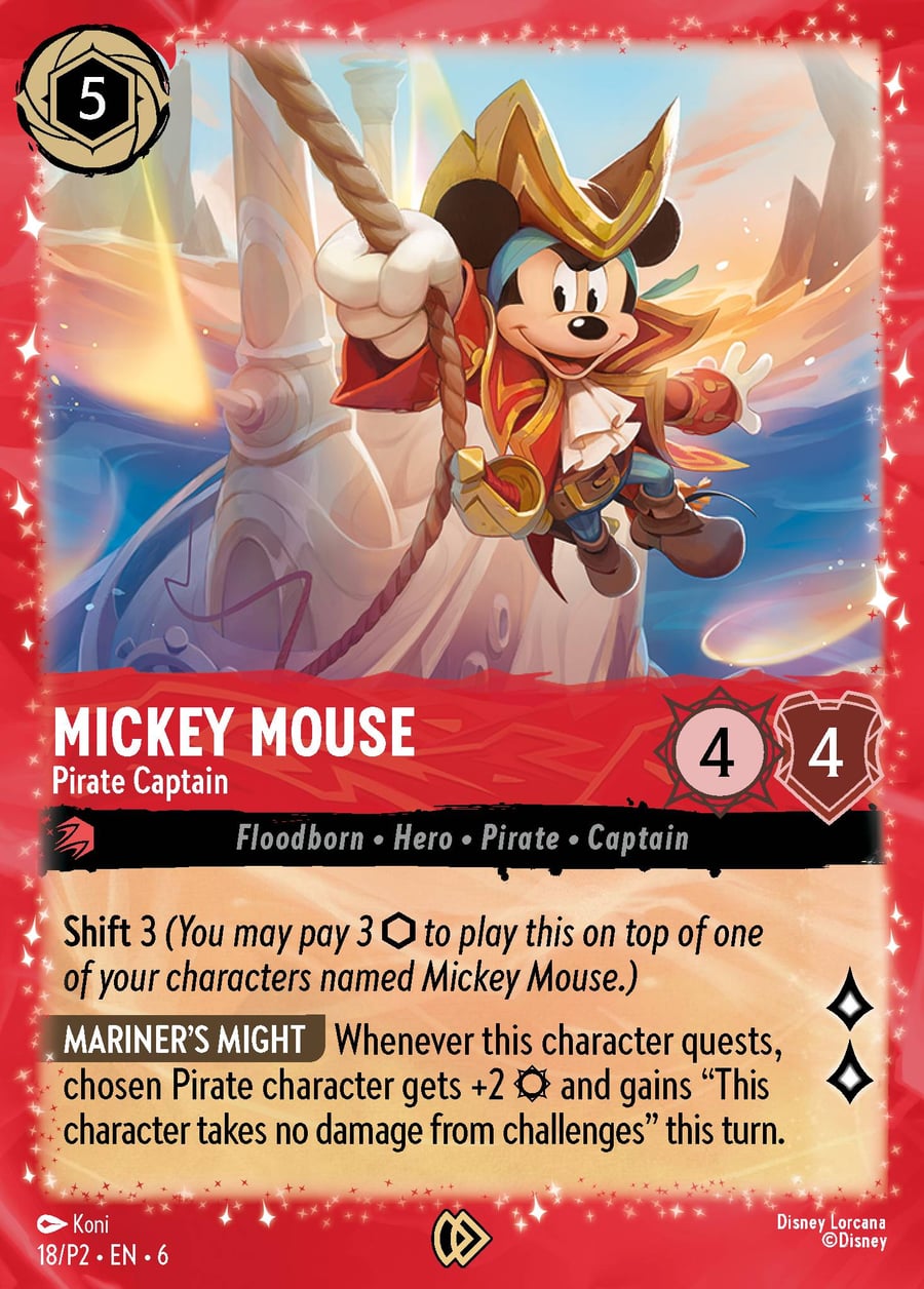 Mickey Mouse - Pirate Captain card art