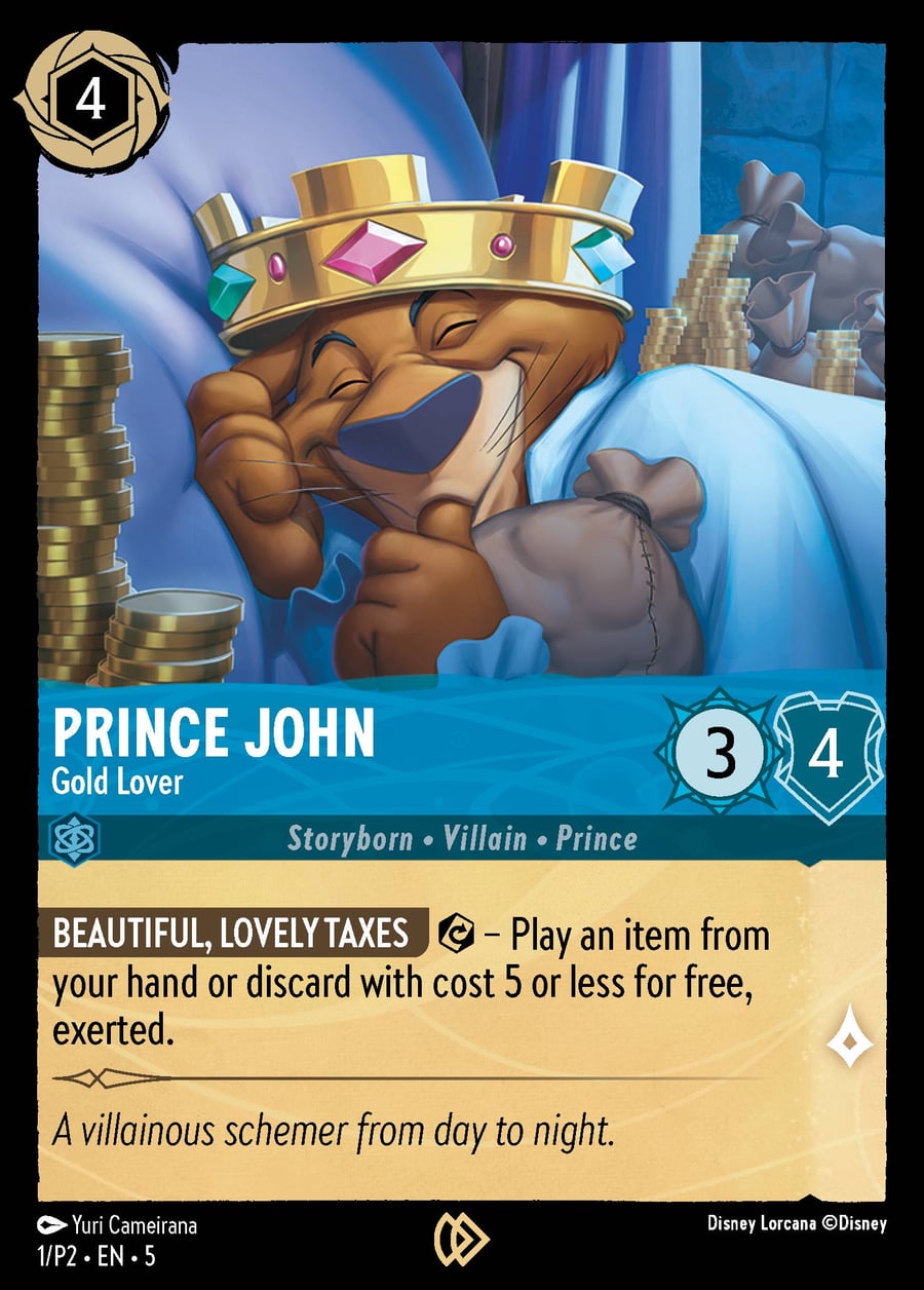 Prince John - Gold Lover card art