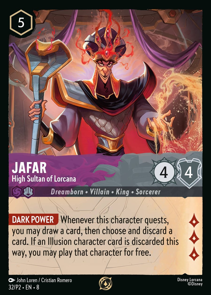 Jafar - High Sultan of Lorcana card art