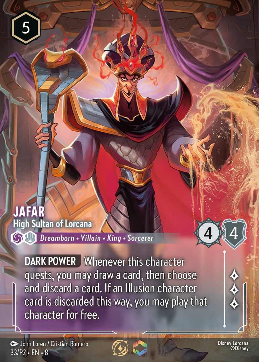 Jafar - High Sultan of Lorcana card art