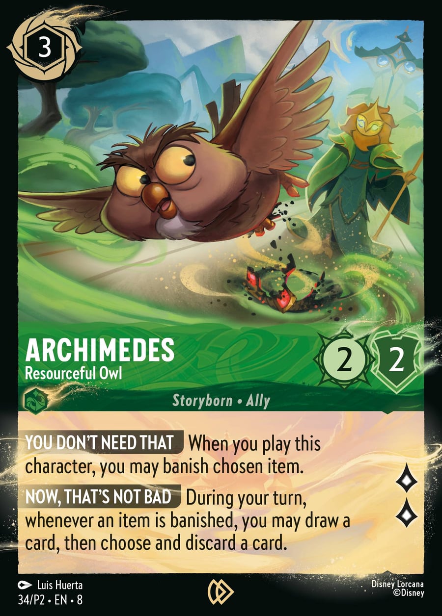 Archimedes - Resourceful Owl card art