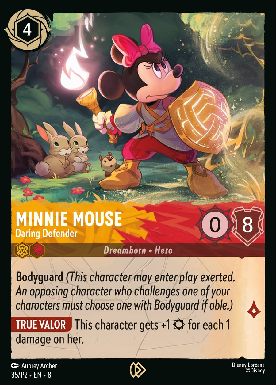 Minnie Mouse - Daring Defender card art