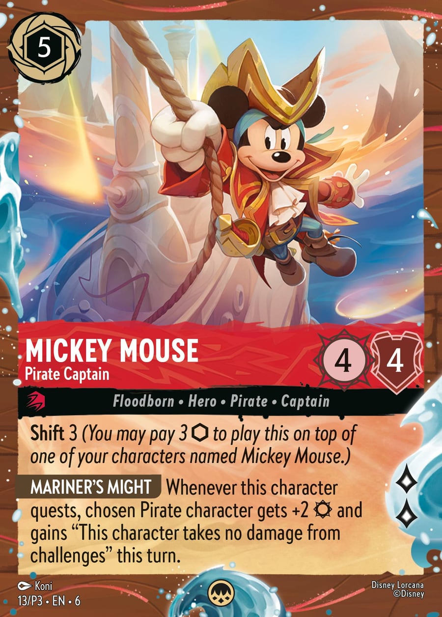 Mickey Mouse - Pirate Captain card art