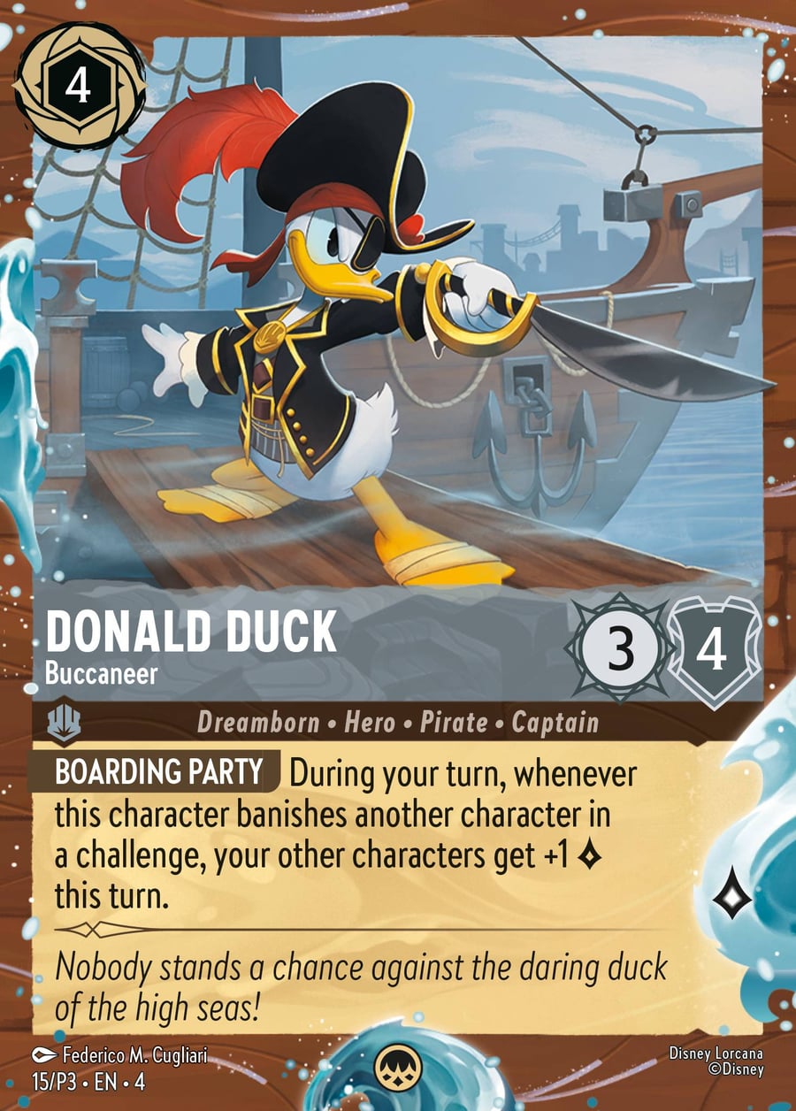 Donald Duck - Buccaneer card art