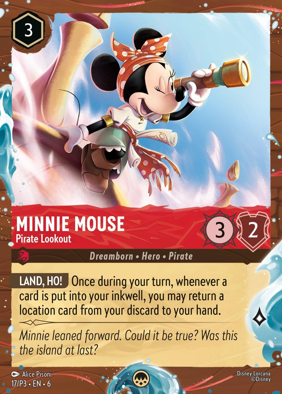 Minnie Mouse - Pirate Lookout card art