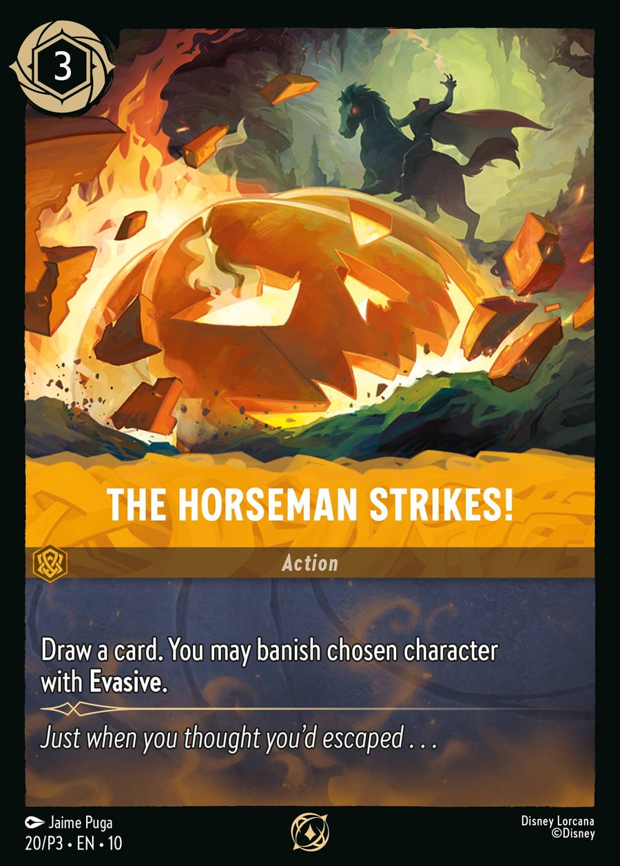 The Horseman Strikes! card art