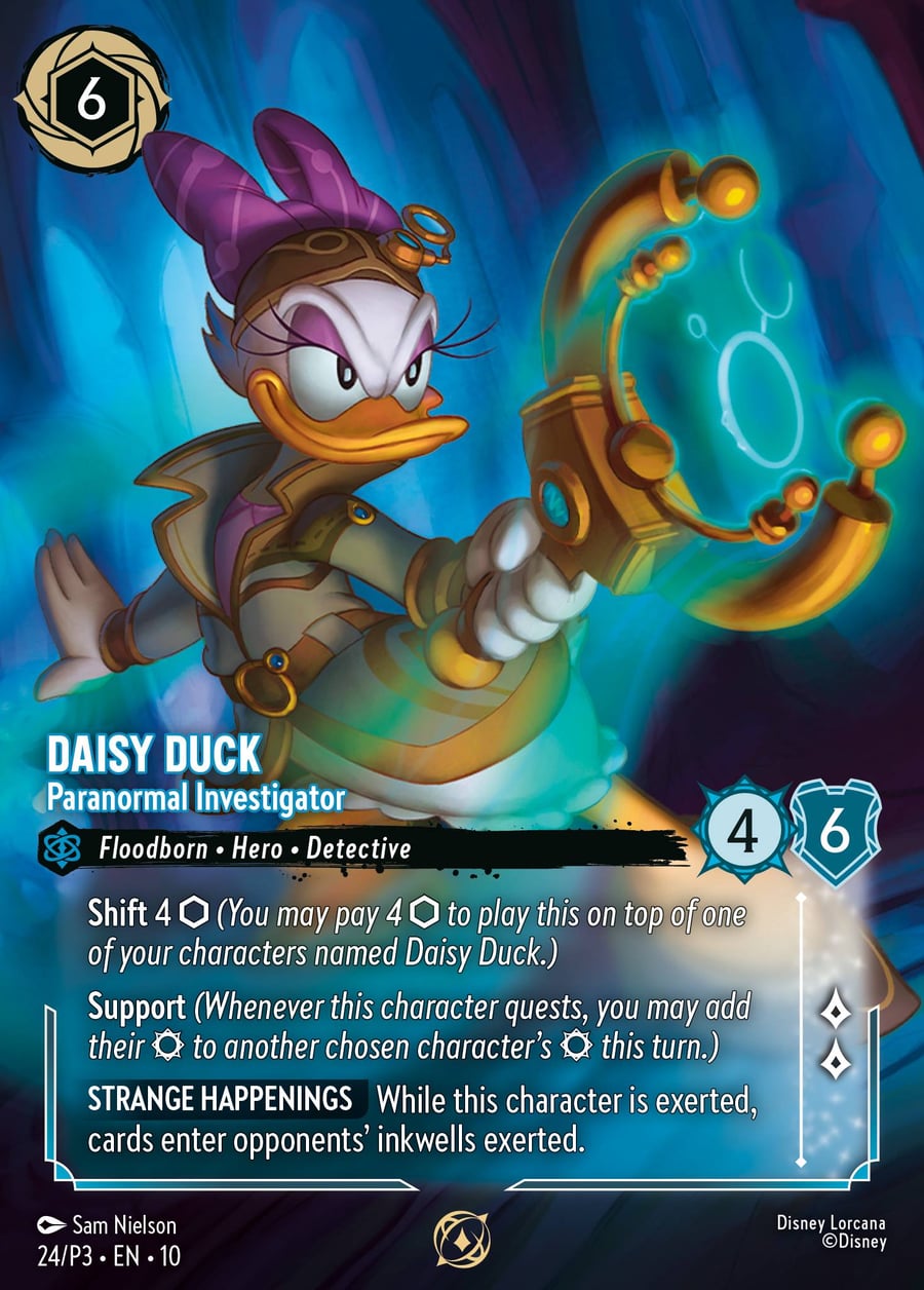 Daisy Duck - Paranormal Investigator card art