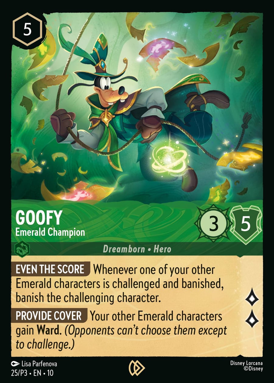 Goofy - Emerald Champion card art