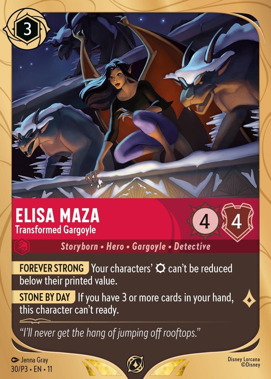 Elisa Maza - Transformed Gargoyle card art