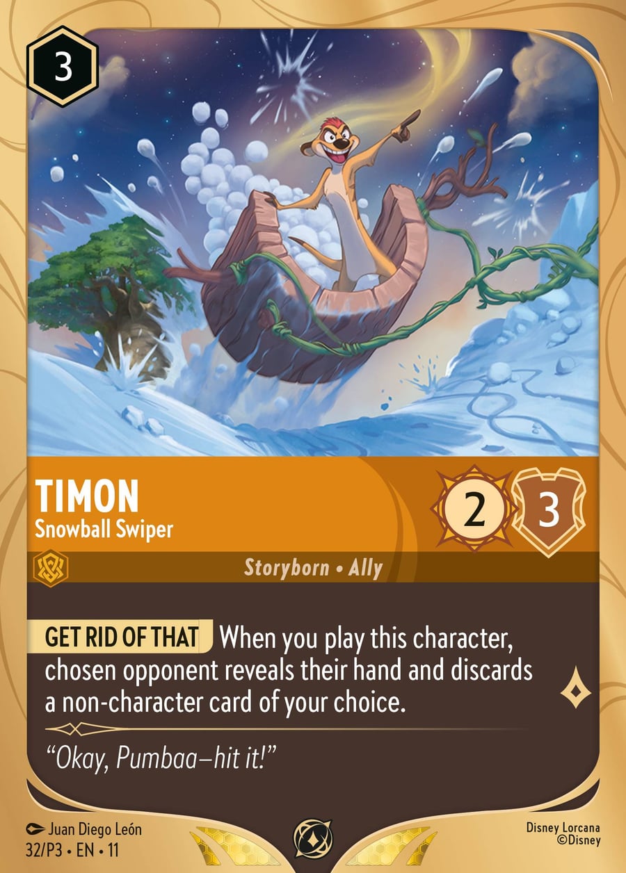 Timon - Snowball Swiper card art