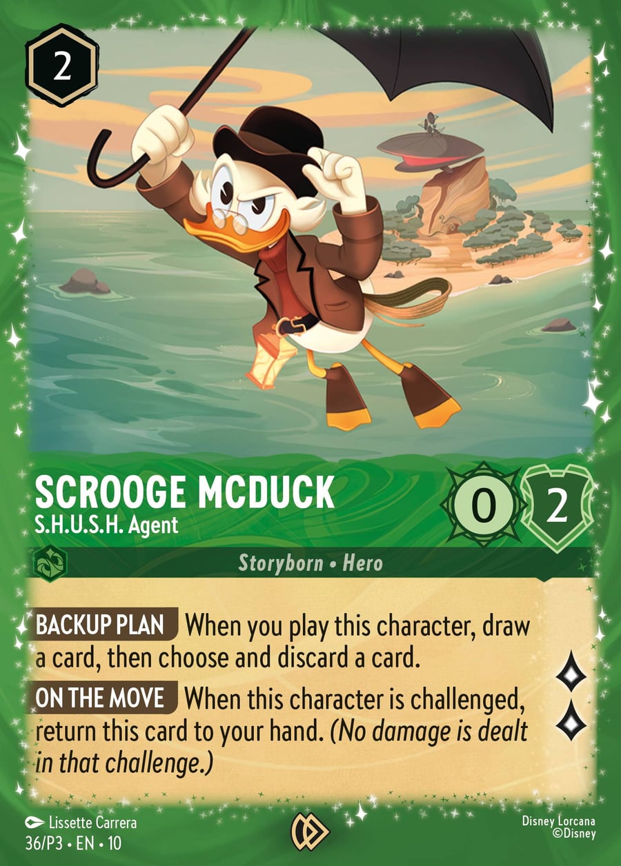 Scrooge McDuck - S.H.U.S.H. Agent card art