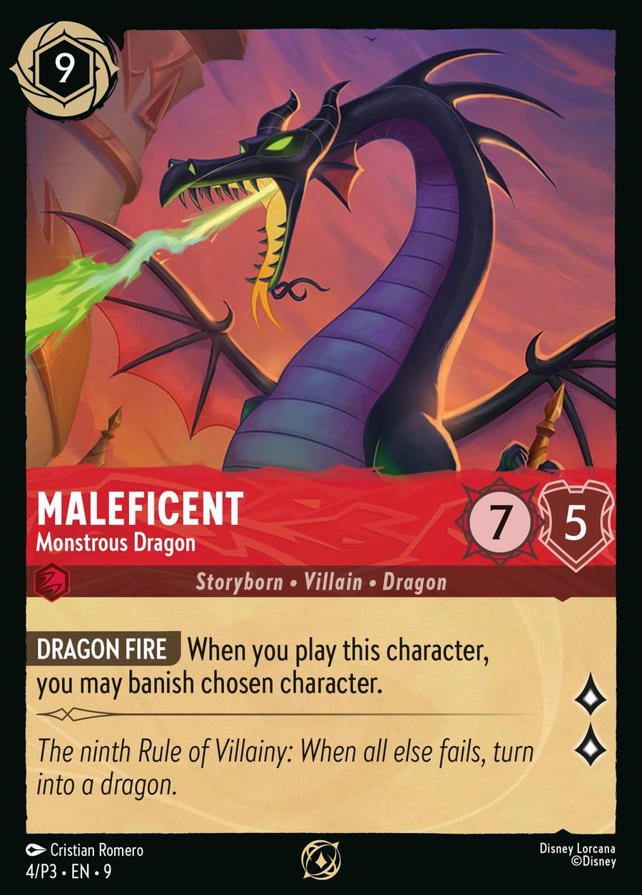 Maleficent - Monstrous Dragon card art