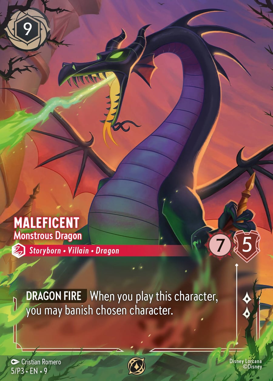 Maleficent - Monstrous Dragon card art